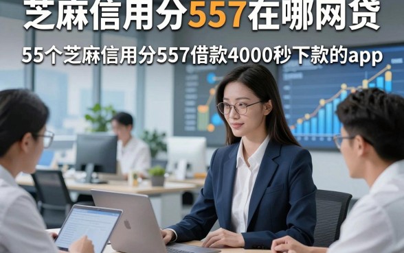 芝麻信用分557在哪网贷，顺便分享这5个芝麻信用分557借款4000秒下款的app