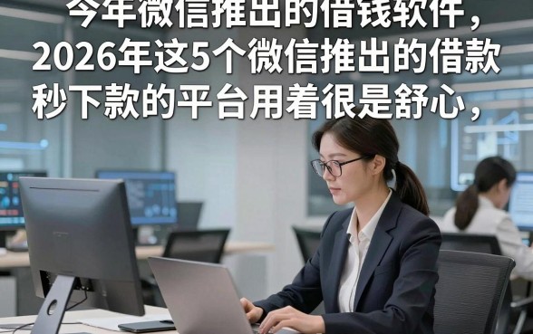 今年微信推出的借钱软件，2026年这5个微信推出的借款秒下款的平台用着很是舒心