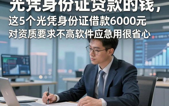 光凭身份证贷款的钱，这5个光凭身份证借款6000元对资质要求不高软件应急用很省心