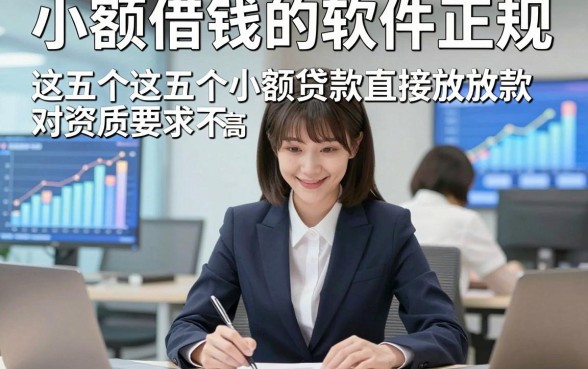 小额借钱的软件正规，揭露这五个小额贷款直接放款对资质要求不高软件