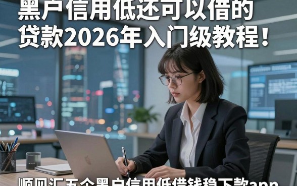 黑户信用低还可以借的贷款2026年入门级教程！顺便汇总五个黑户信用低借钱稳下款app
