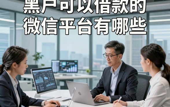 黑户可以借款的微信平台有哪些，归类5个黑户贷款对征信要求不高口子