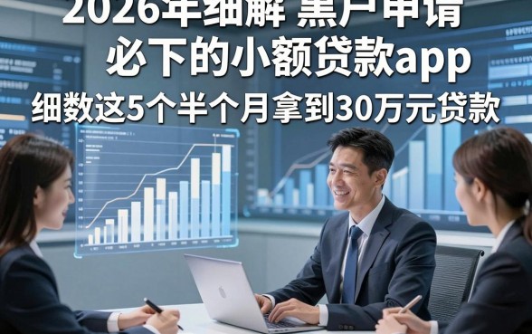 2026年细解​黑户申请必下的小额贷款app，细数这5个半个月拿到30万元贷款
