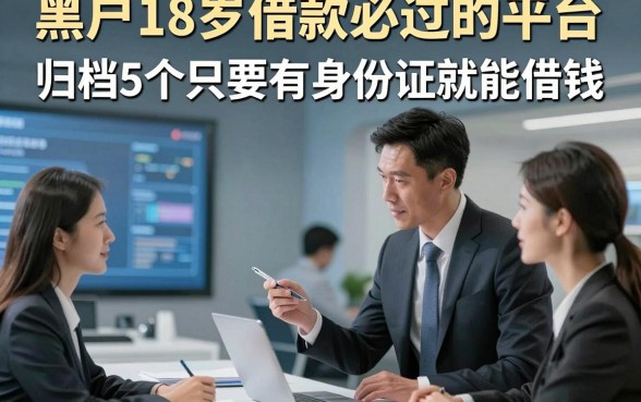 黑户18岁借款必过的平台，归档5个只要有身份证就能借钱