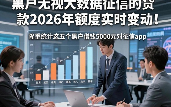 黑户无视大数据征信的贷款2026年额度实时变动！隆重统计这五个黑户借钱5000元对征信要求不高app