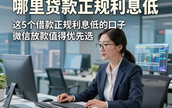 哪里贷款正规利息低，这5个借款正规利息低的口子微信放款值得优先选