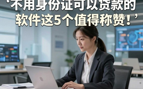 不用身份证可以贷款的软件这5个值得称赞！本篇为您精心深挖！