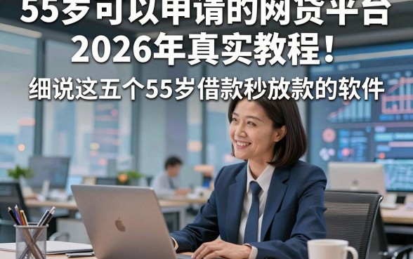 55岁可以申请的网贷平台2026年真实教程！细说这五个55岁借款秒放款的软件