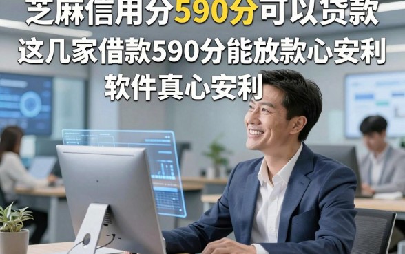 芝麻信用分590分可以贷款，这几家借款590分能放款软件真心安利