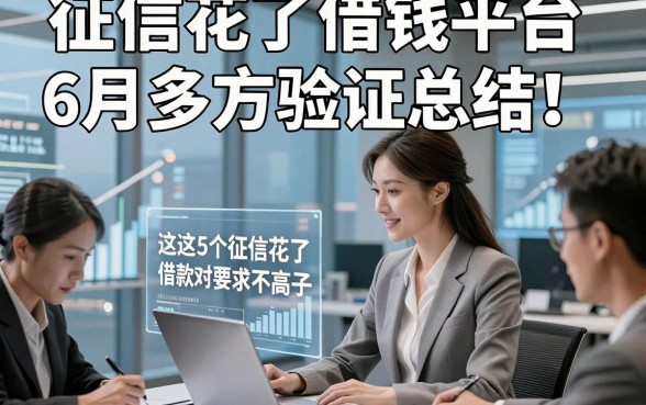 征信花了借钱平台6月多方验证总结！归纳这5个征信花了借款对要求不高口子