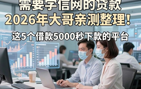 需要学信网的贷款2026年大哥亲测整理！权威阐释这5个借款5000秒下款的平台