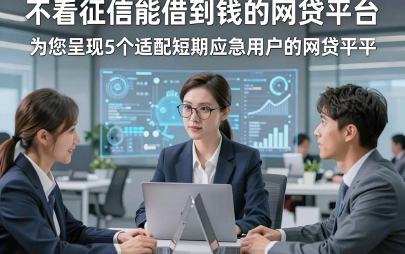 不看征信能借到钱的网贷平台，为您呈现5个适配短期应急用户的网贷平台