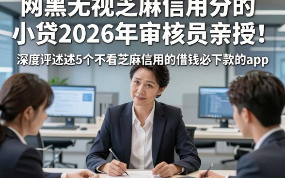 网黑无视芝麻信用分的小贷2026年审核员亲授！深度评述这5个不看芝麻信用的借钱必下款的app