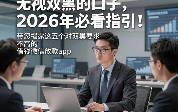 无视双黑的口子2026年必看指引！带您揭露这五个对双黑要求不高的借钱微信放款app