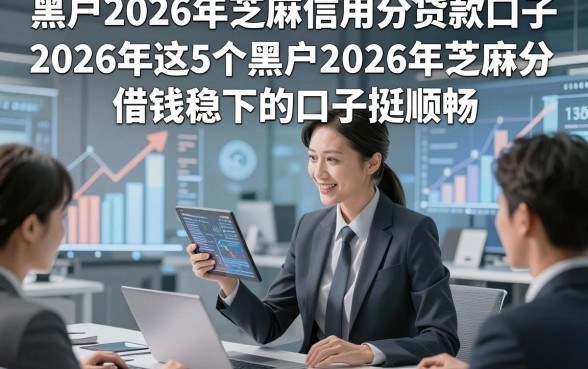 黑户2026年芝麻信用分贷款口子，2026年这5个黑户2026年芝麻分借钱稳下的口子挺顺畅