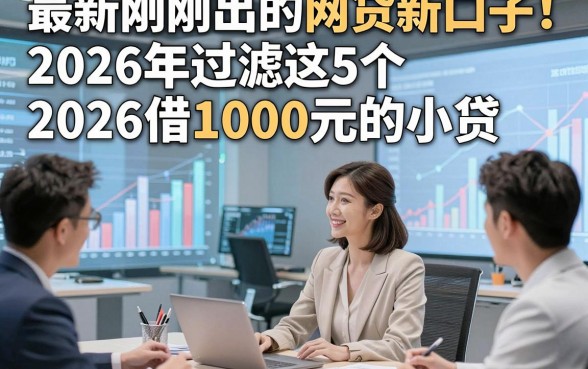 最新刚刚出的网贷新口子！2026年过滤这5个2026借1000元的小贷