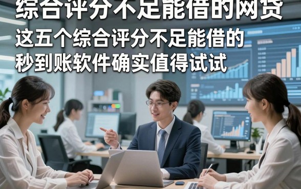 综合评分不足能借的网贷，这五个综合评分不足能借的秒到账软件确实值得试试