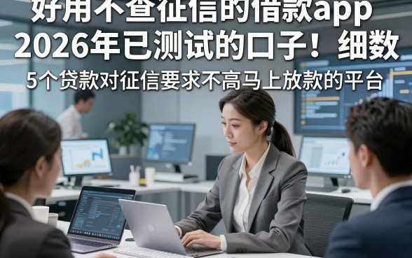 好用不查征信的借款app2026年已测试的口子！细数​5个贷款对征信要求不高马上放款的平台