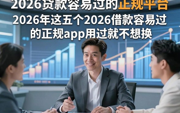 2026贷款容易过的正规平台，2026年这五个2026借款容易过的正规app用过就不想换