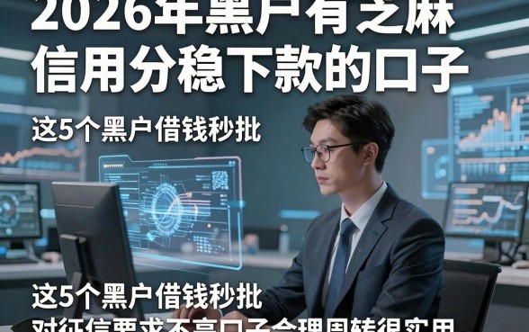 2026年黑户有芝麻信用分稳下款的口子，这5个黑户借钱秒批对征信要求不高口子合理周转很实用