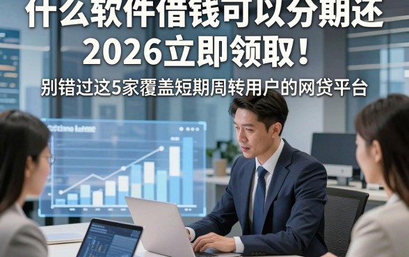 什么软件借钱可以分期还2026立即领取！别错过这5家覆盖短期周转用户的网贷平台