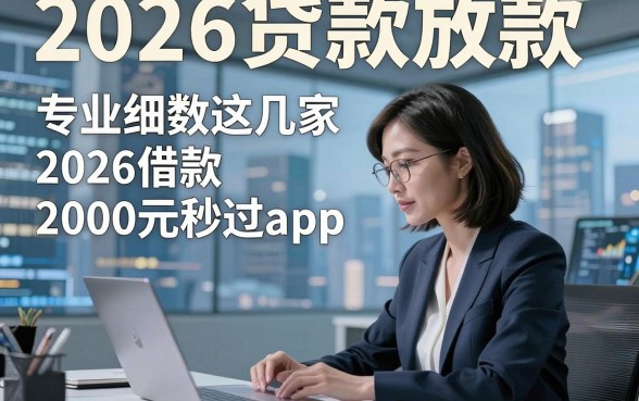 2026贷款放款，专业细数这几家2026借款2000元秒过app