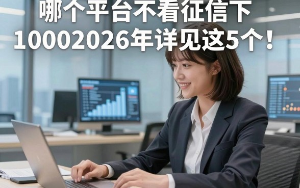 哪个平台不看征信下10002026年详见这5个！本篇为您详细整理！