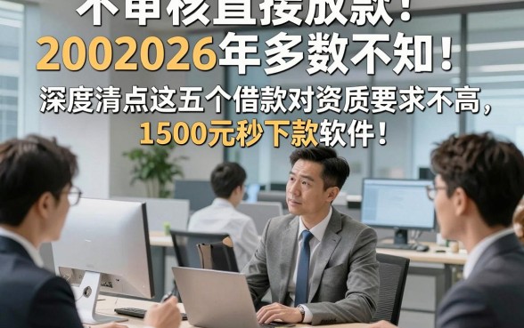 不审核直接放款2002026年多数不知！深度清点这五个借款对资质要求不高1500元秒下款软件