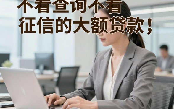 不看查询不看征信的大额贷款，本文枚举这几家借款对征信要求不高的大额贷款口子