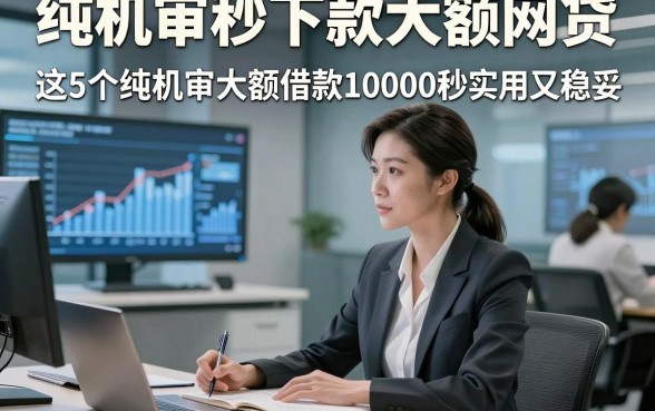 纯机审秒下款大额网贷，这5个纯机审大额借款10000秒批app实用又稳妥