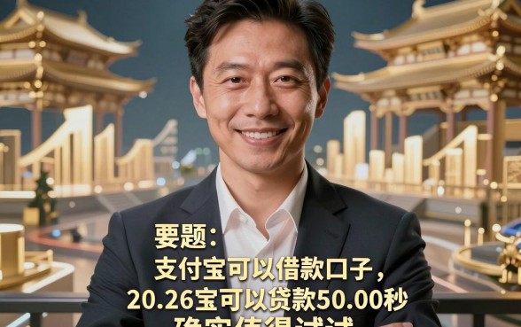 支付宝可以借款口子，2026年这5个支付宝可以贷款5000秒过口子确实值得试试
