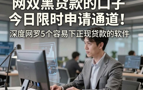网双黑贷款的口子今日限时申请通道！深度网罗5个容易下正规贷款的软件