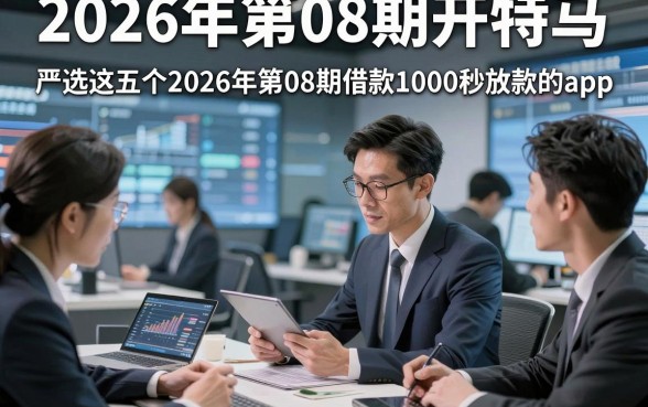 2026年第08期开特马，顺便严选这五个2026年第08期借款1000秒放款的app