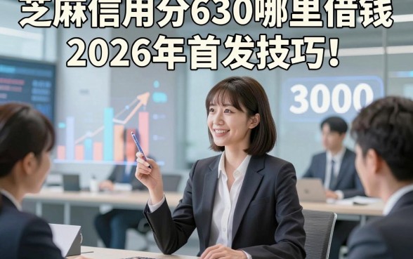 芝麻信用分630哪里借钱2026年首发技巧！总结这5个芝麻信用分630贷款3000秒批的app