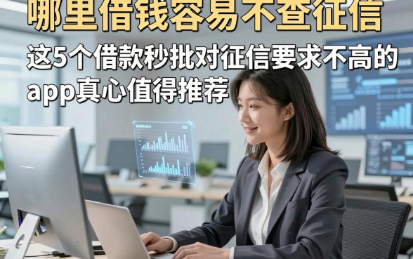 哪里借钱容易不查征信，这5个借款秒批对征信要求不高的app真心值得推荐