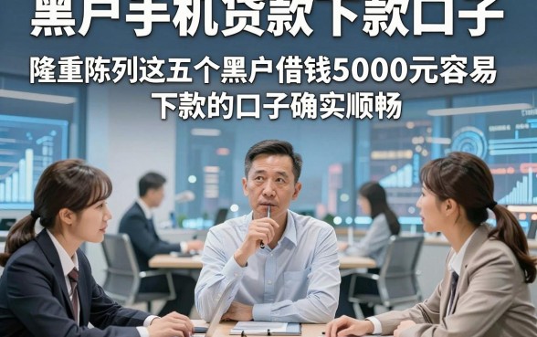 黑户手机贷款下款口子，隆重陈列这五个黑户借钱5000元容易下款的口子确实顺畅