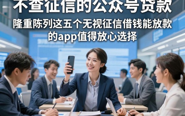 不查征信的公众号贷款，隆重陈列这五个无视征信借钱能放款的app值得放心选择