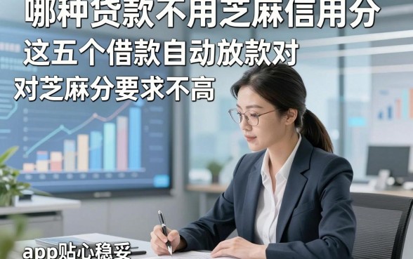 哪种贷款不用芝麻信用分，这五个借款自动放款对芝麻分要求不高app贴心稳妥