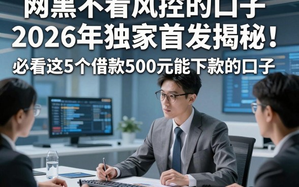 网黑不看风控的口子2026年独家首发揭秘！必看这5个借款500元能下款的口子
