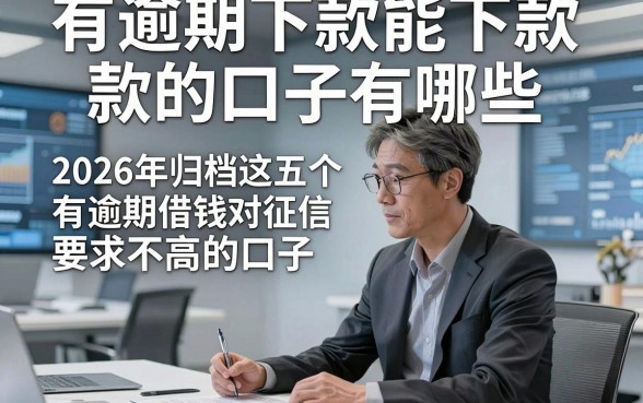 有逾期下款能下款的口子有哪些，2026年归档这五个有逾期借钱对征信要求不高的口子