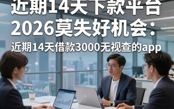 近期14天下款平台，2026莫失好机会这五个近期14天借款3000无视查的app
