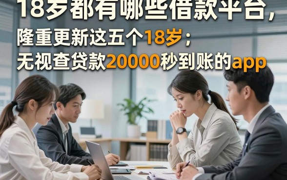 18岁都有哪些借款平台，隆重更新这五个18岁无视查贷款20000秒到账的app