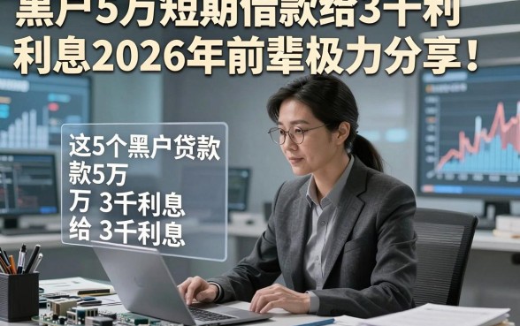 黑户5万短期借款给3千利息2026年前辈极力分享！说明这5个黑户贷款5万给3千利息的app