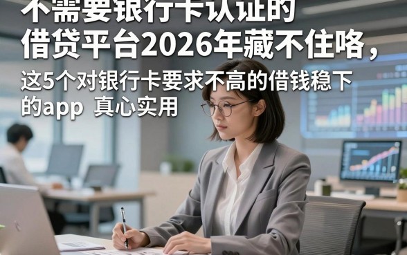 不需要银行卡认证的借贷平台2026年藏不住咯，这5个对银行卡要求不高的借钱稳下的app真心实用