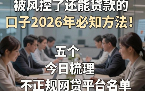 被风控了还能贷款的口子2026年必知方法！今日梳理五个不正规网贷平台名单