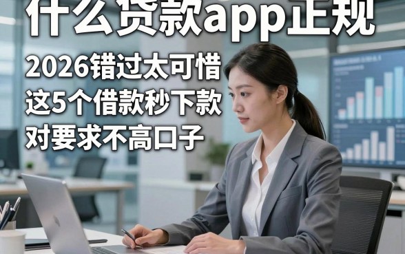 什么贷款app正规，2026错过太可惜这5个借款秒下款对要求不高口子