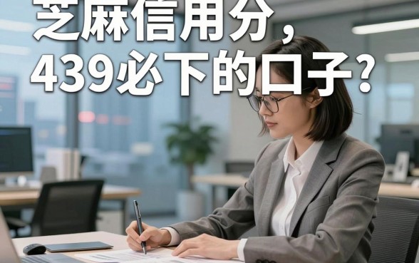芝麻信用分439必下的口子，顺便甄选这几家芝麻信用分439借钱好下款的app