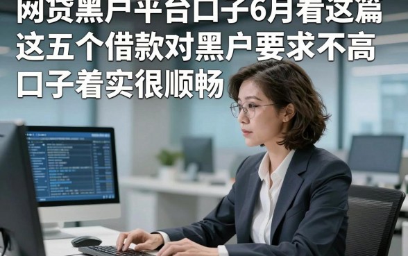 网贷黑户平台口子6月看这篇，这五个借款对黑户要求不高口子着实很顺畅