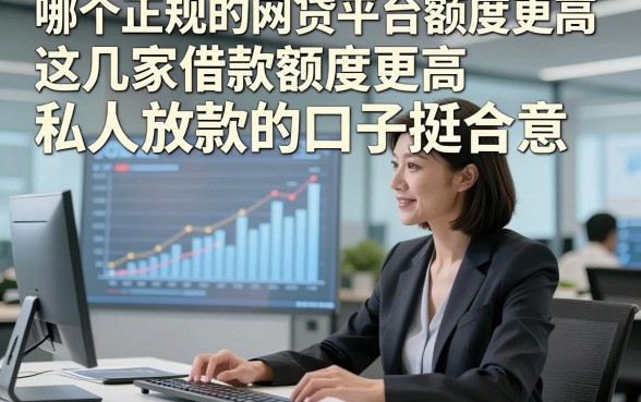 哪个正规的网贷平台额度更高，这几家借款额度更高私人放款的口子挺合意