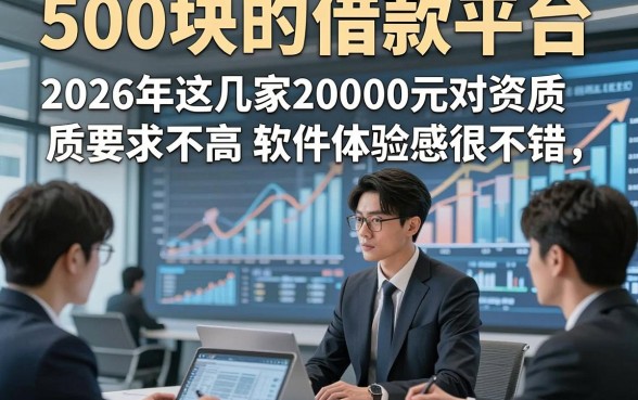 500块的借款平台，2026年这几家20000元对资质要求不高软件体验感很不错